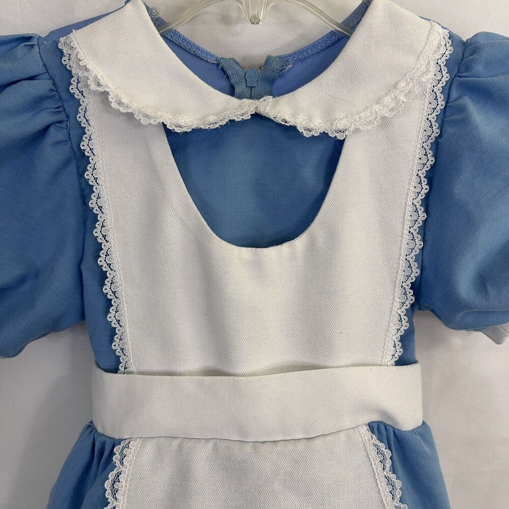 Alice In Wonderland Disney Parks Vintage Alice Dress Costume Small 4/5 Girls - Picture 3 of 8